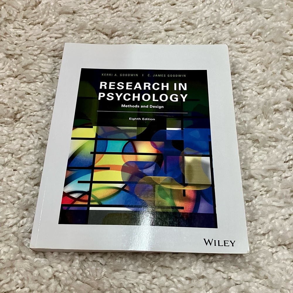 Research in Psychology: Methods and Design 8th Edition